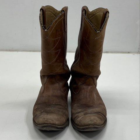 Dan Post 1902 Brown Leather Western Cowboy Boots Men's Size 8.5D