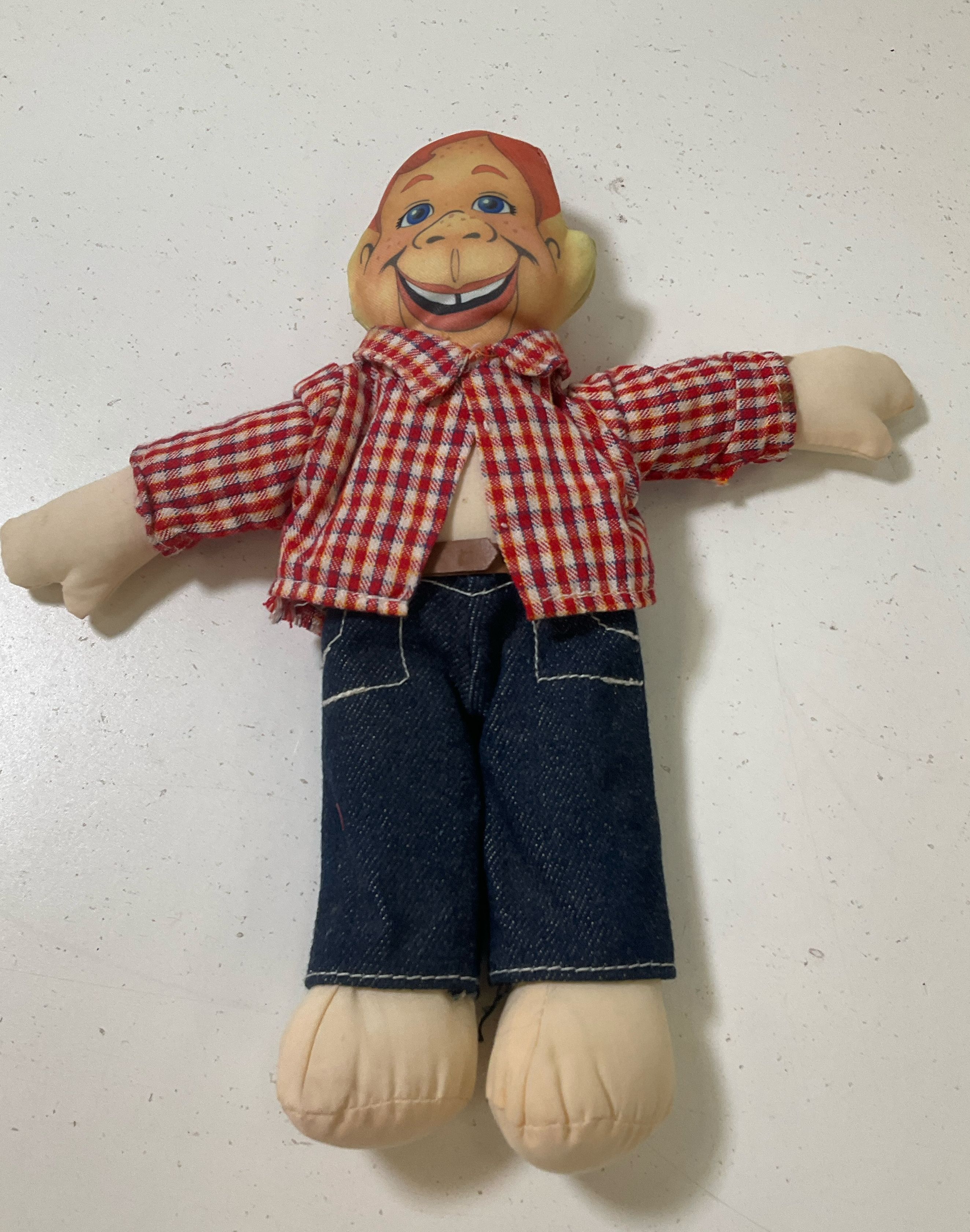 Vintage Plush Applause Howdy Doody Doll & 1950s Dell Comic
