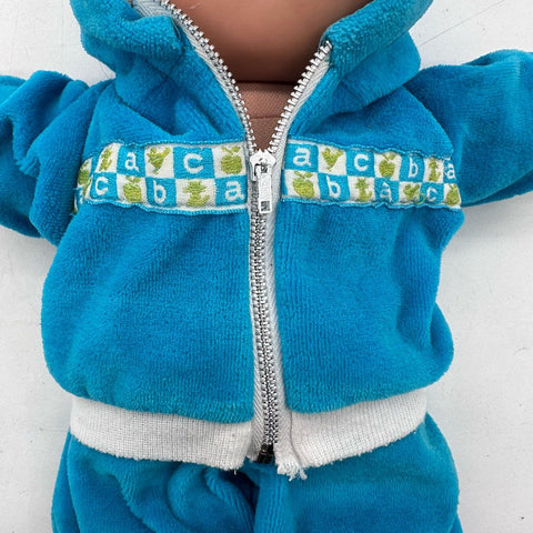 Vintage Cabbage Patch Kids Doll Coleco 1982 Xavier Roberts Blue Suit Carrier