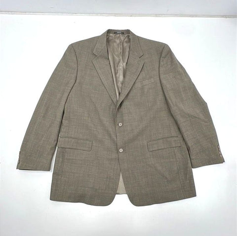 Austin Reed & Nino Cerruti Men's Suit Coat Blazer Lot 2 Wool Tan Gray Sz 48L