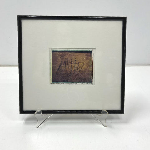 Pamela U. King Signed 1998 Photo Barrier Canyon Style Pictographs Utah Art