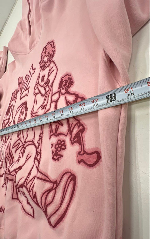 Aelfric Eden Unisex Pink Graphic Streetwear Hoodie We Vaguely Feel Many