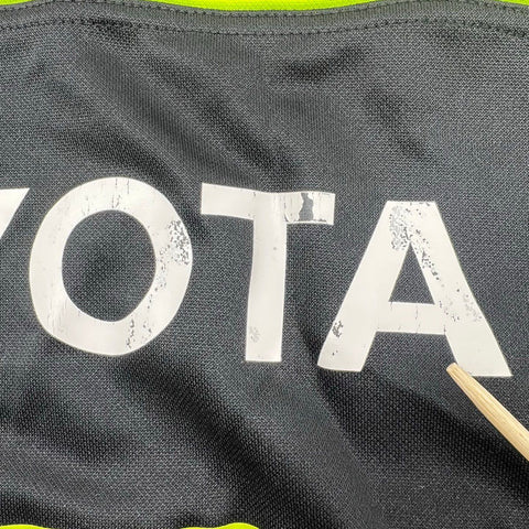 Adidas Men's Munster Rugby 2011 2012 Away Jersey Shirt Black Green Toyota