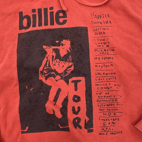 Billie Eilish Happier Than Ever Tour 2022 Organic Cotton Hoodie Sz L
