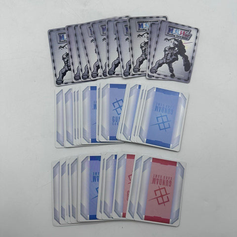 Gundam Card Game Lot M.S. War & Modern Approximately 50 Cards See Photos