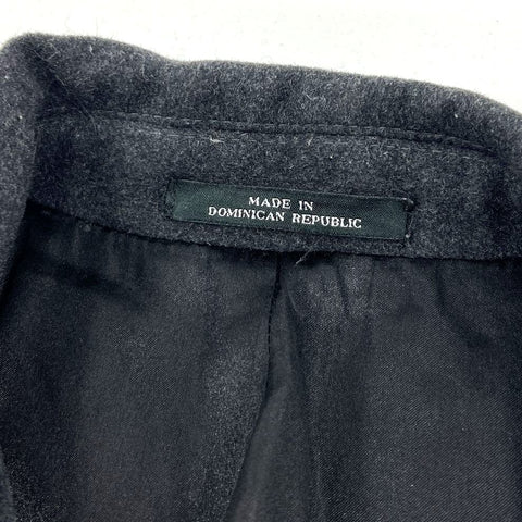 London Fog Signature Charcoal Gray Wool Blend Overcoat Top Coat Men's Size 42R