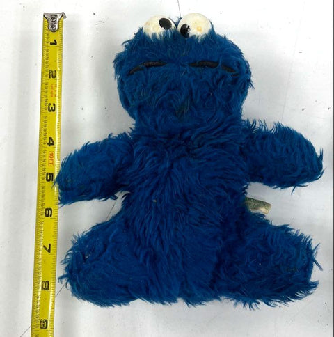 Vintage 1980s Sesame Street Plush Lot 3 Cookie Monster Oscar Big Bird Muppets