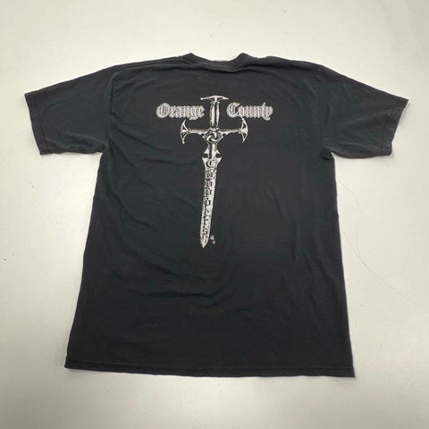 Vintage Y2K Orange County Choppers T-Shirt Men's Black Sword Graphic Biker L