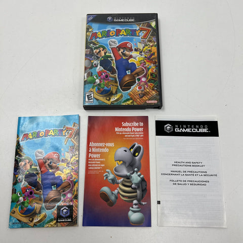 Mario Party 7 Nintendo GameCube Official Case Manual Inserts ONLY NO DISC