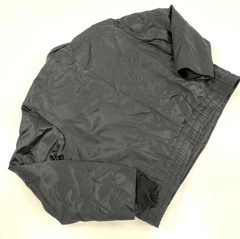 Vintage 80s Little Chief Men's Black Quilted Bomber Jacket Chevron Patch Sz XL