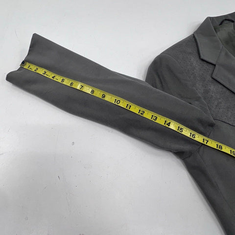 Circle S Men's Gray Western Ranch Blazer Jacket Perforated Yoke USA Sz 46R