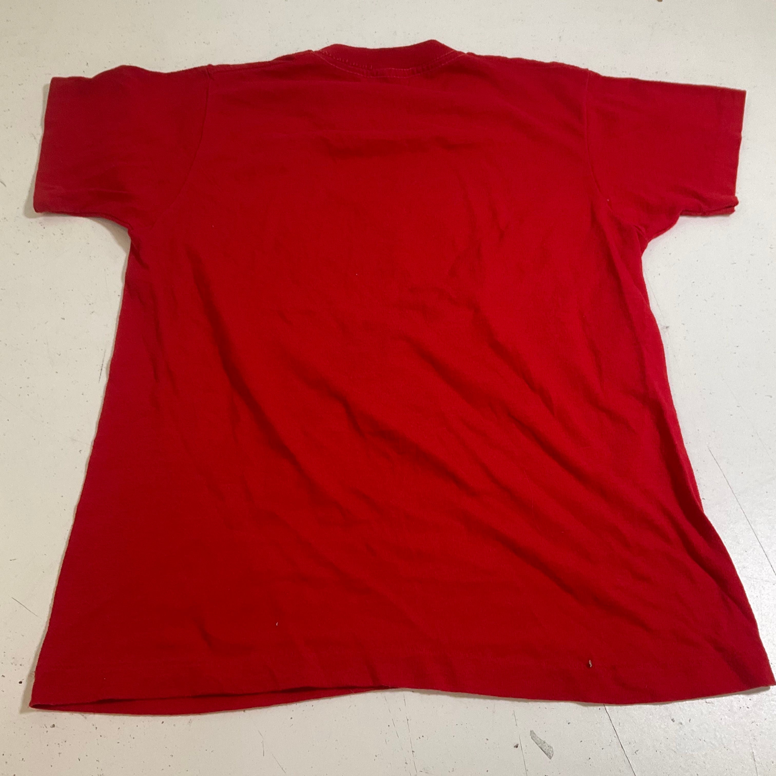 Vintage 1970s The Flash T Shirt DC Comics 1978 Logo Graphic Tee Youth Red