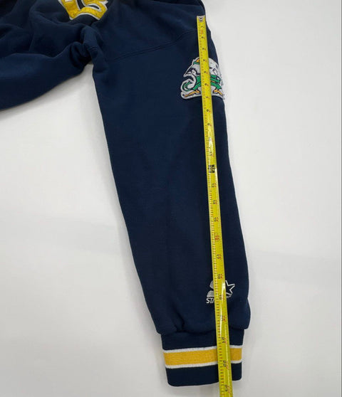 Vintage 90s Starter Notre Dame Fighting Irish Hoodie Script Logo Patch Sz XL