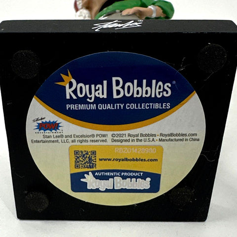 Stan Lee Marvel Royal Bobbles Bobblehead 2021 Santa Hat Holiday Figure Loose