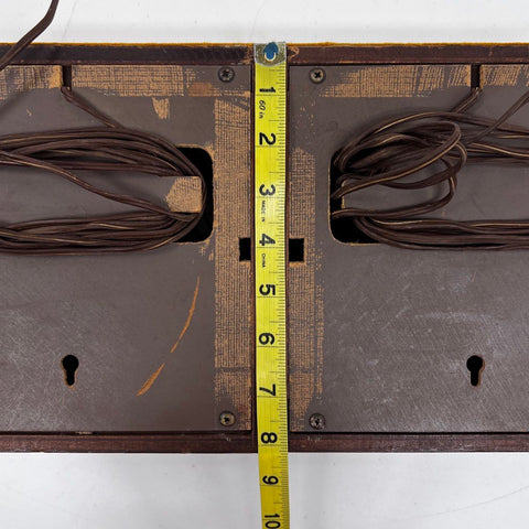 Vintage Wood Case Bookshelf Speakers Pair Not Tested Sold As Is