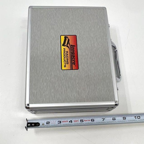 Longacre 2-Piece Tire Pressure Gauge 0-60 PSI Dual Bleeder Set with Case