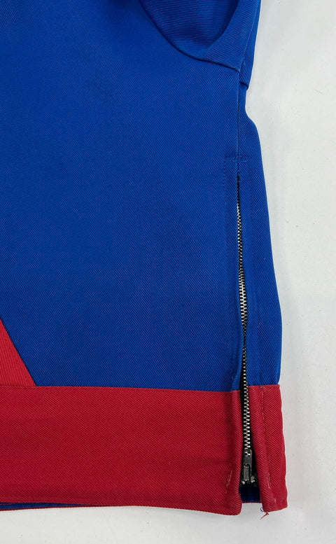 Vintage Women's Blue St. Paul's Cropped Zip Up Marching Jacket *Heavily Altered