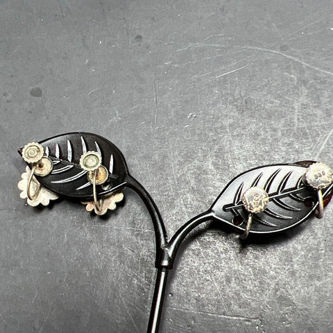 Vintage Sterling Silver Screw Back Earrings 14.54g