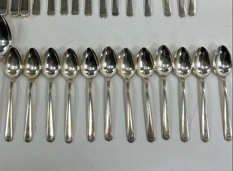 Community Morning Star & Rogers Remembrance Silver Plate 74pc Lot