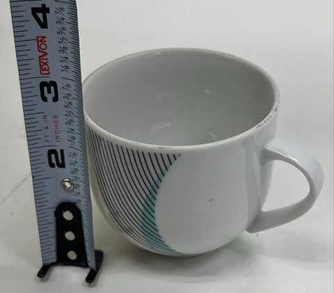 Bohemia Czechoslovakia Modernist Line Pattern Dinnerware 19pc Set Ceramic