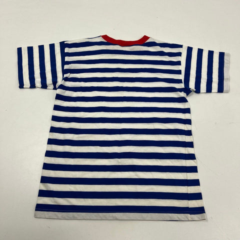 Vintage 90s Mickey & Co. Mouse Striped Sailor T-Shirt Single Stitch Sz M