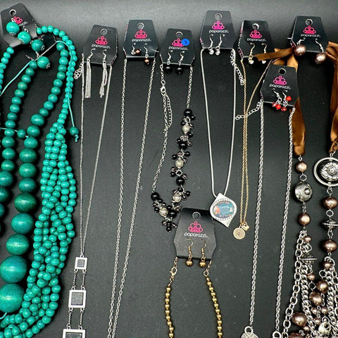 Paparazzi Fashion Jewelry Lot of 35+ Necklaces Earrings Bracelet Boho Styles