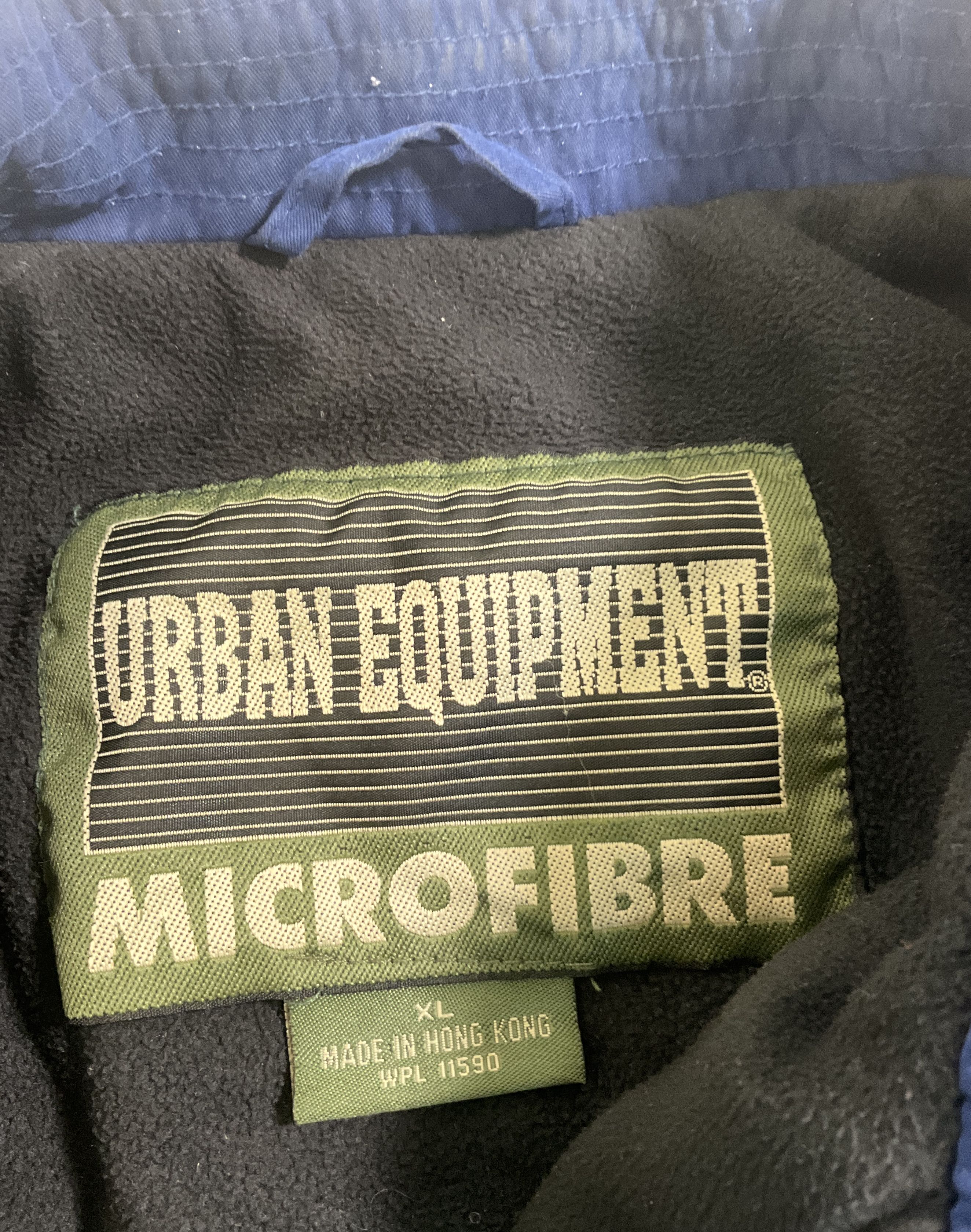 Urban Equipment Men's Blue Solid Microfibre Vintage Jacket Outerwear Size XL