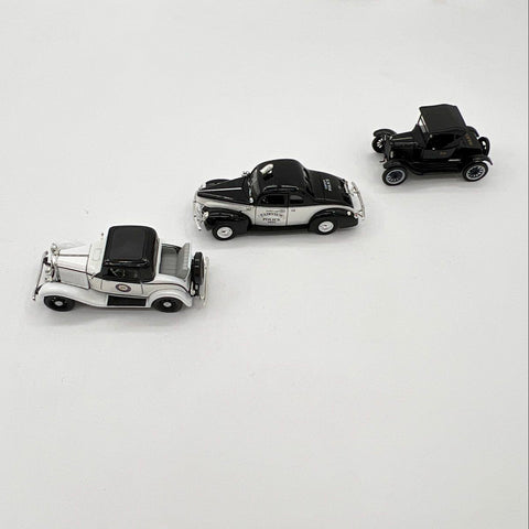 Diecast Police Car Lot 3 Vehicles Fairview Police 1940 Cruiser Rumble Seat