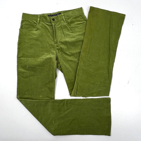Ralph Lauren Sport Women's Green Corduroy Straight Leg 5-Pocket Pants Sz 10