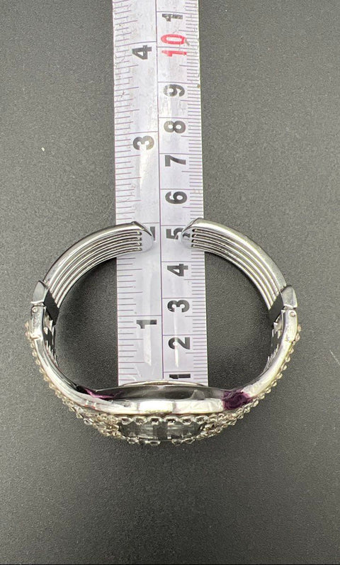 Jimmy Crystal NY Grand Glitz Jewelry Lot of 5 Watch Bracelet 3 Pairs Earrings