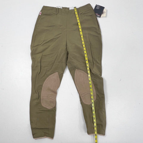 Miller's Women's Beige Schoeller Stretch Side Zip Breeches Jodhpurs Sz 32R NWT