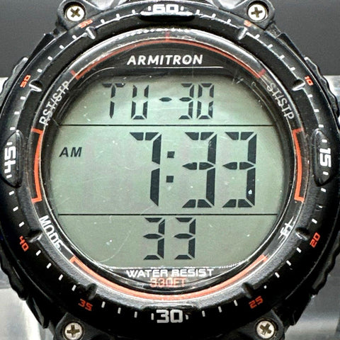Lot of 3 Armitron Pro Sport Digital Chronograph Watches 330FT Water Resist