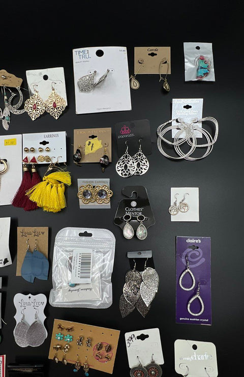 Boho Eclectic Jewelry Lot 35+ Pairs Earrings Time and Tru Paparazzi Claire's