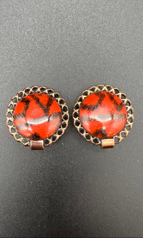 Vintage Renoir Matisse Copper Jewelry Bracelet Earrings Lot of 4 Pieces