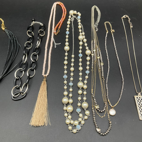 Silpada Thomas Statement Jewelry Lot of 9 Boho Modern Beaded Tassel Necklaces