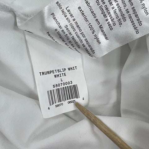 Dominique Women's Bridal Lot Corset 42DD/E Trumpet Slip L Hair Vine White