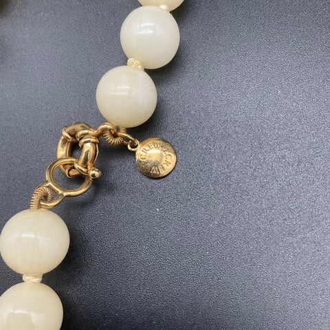 J. Crew Beaded Necklace Lot of 3 Rhinestone Ribbon Resin Gold Tone Statement