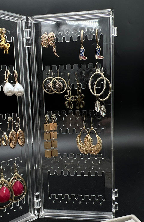 Vintage to Modern Costume Jewelry Earrings Lot 1 lb Hoops Studs Dangles Mixed