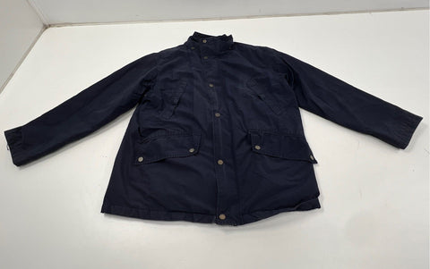 Polo Ralph Lauren Men's Navy Blue Cotton Nylon Fleece Lined Field Jacket Sz L
