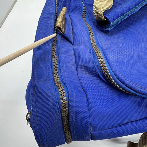 Vintage 90s Pillsbury Doughboy Blue Canvas Duffle Bag Travel Gym Promotional