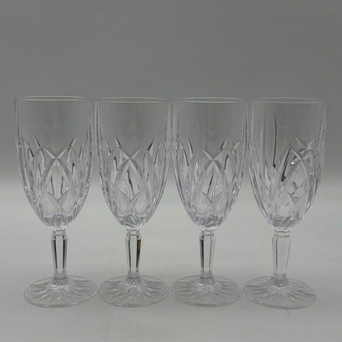 Marquis by Waterford Brookside Crystal Water Goblets 4 Piece Set Clear 8.5 In