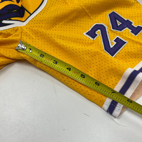 Unbranded Black Mamba Lakers Tribute Mesh Basketball Shorts Yellow Purple Men's