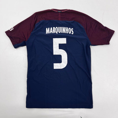 Nike Men's PSG Paris Saint-Germain Marquinhos #5 2017-18 Home Aeroswift Jersey M