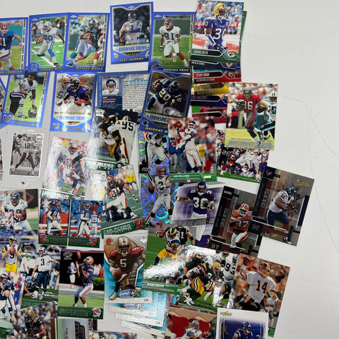 Large Bulk NFL Football Card Lot 150+ Cards 90s-2000s Topps Fleer Upper Deck