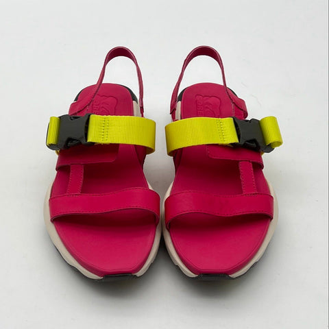 Sorel Kinetic Impact Sandal Pink Lime Women's Size 7.5
