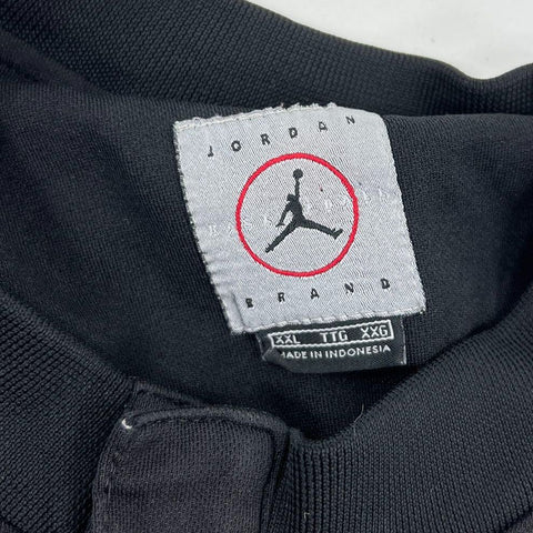 Vintage Y2K Jordan Performance Brand Full Zip Shirt Black Red Men's Size XXL