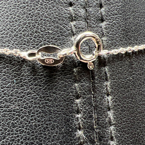 Anu 925 Sterling Silver Marcasite Accent Celtic Knot Pendant Necklace 4.8g