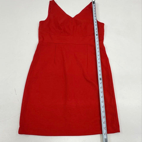Premise Women's Adelphi Sheath Dress Matte Red Sleeveless V-Neck NWT Size 10