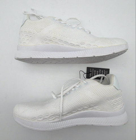 Conzuri White Knit Height Increasing Lifestyle Running Sneakers Men's Size 8.5