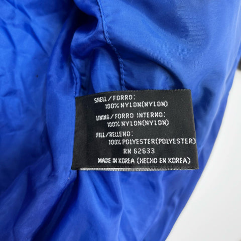 Vintage 90s Pro Player Men's St Louis Rams Puffer Jacket Blue Black Sz M